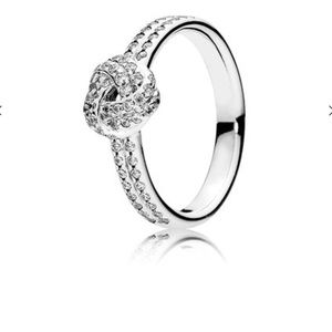 Pandora Ring Sparkling Love Knot Ring 💍
